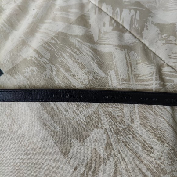 Black Thin Waist Fashion Belt with Bow - Picture 4 of 4